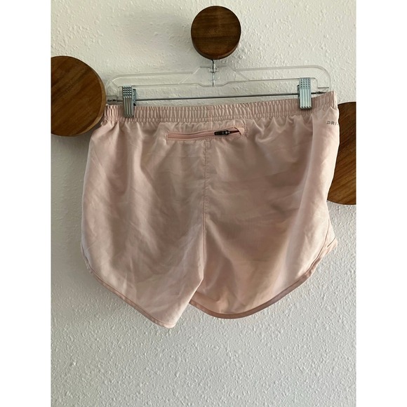 Nike Women's Size Small Dri Fit Shorts with Lining Drawstring Light Dusty Pink - Picture 4 of 6